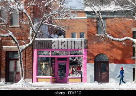 Milton Street Plateau Mont Royal Montreal Banque D'Images
