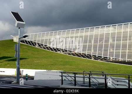 Structure de stationnement l'aéroport de Bilbao, Bilbao, Biscaye, Pays Basque, Pays Basque, Espagne, Europe Banque D'Images