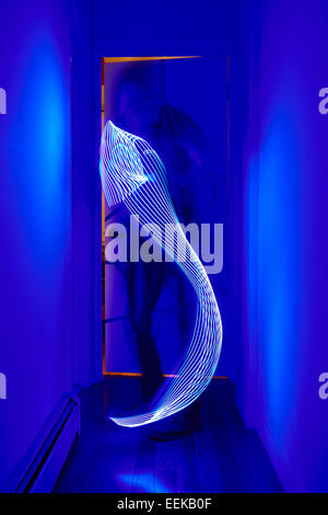 Peinture lumière lunatique formes avec LED stick