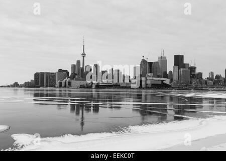 Une vue de la ville de Toronto dans l'hiver de l'Est Banque D'Images