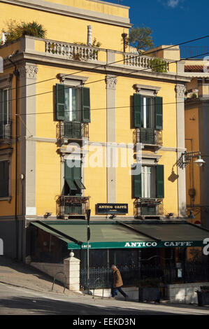 La clairvoyance de la vieille ville de Cagliari, Sardaigne, Italie Banque D'Images