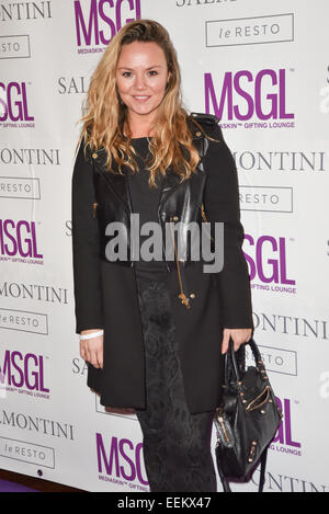 Londres, Royaume-Uni. 19 janvier, 2015. Charlie Brooks actrice assiste à l'MediaSkin Salon Cadeaux à Salmontini 1 Pont St, Belgravia, Londres. Credit : Voir Li/Alamy Live News Banque D'Images