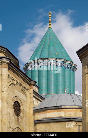 Musée de Mevlana, le mausolée de Mevlana, Konya, Turquie, Province de Konya Banque D'Images