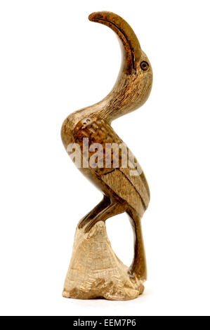 En stéatite sculpté africain figure d'un oiseau (Zambie) ; 1990) Banque D'Images