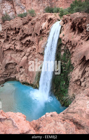 Mooney Falls, Havasu Creek, Arizona, États-Unis Banque D'Images