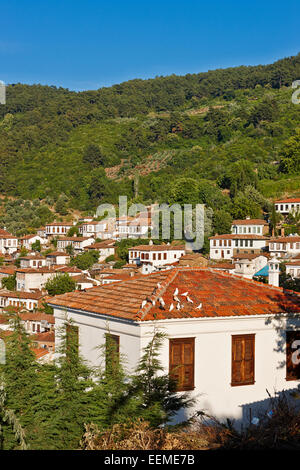 Sirince village, province d'Izmir, Turquie. Banque D'Images