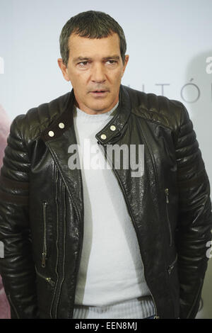 Madrid, Espagne. 20 Jan, 2015. L'acteur espagnol Antonio Banderas assiste à des automates 'Photocall à l'Hôtel Intercontinental le 20 janvier 2015 à Madrid Crédit : Jack Abuin/ZUMA/Alamy Fil Live News Banque D'Images