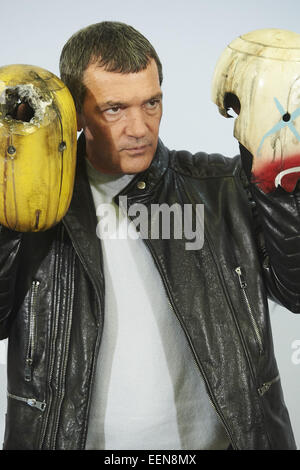 Madrid, Espagne. 20 Jan, 2015. L'acteur espagnol Antonio Banderas assiste à des automates 'Photocall à l'Hôtel Intercontinental le 20 janvier 2015 à Madrid Crédit : Jack Abuin/ZUMA/Alamy Fil Live News Banque D'Images