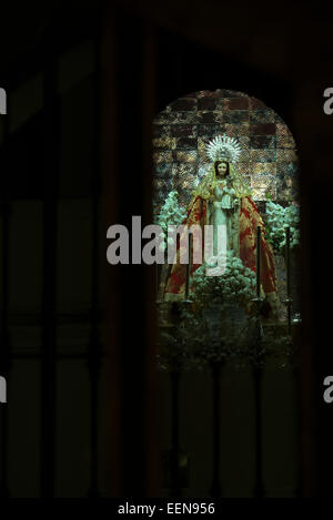 Image de Nuestra Señora de la Hermosa, saint Patron de Fuente de Cantos, Badajoz, Estrémadure, Espagne, Europe. Banque D'Images