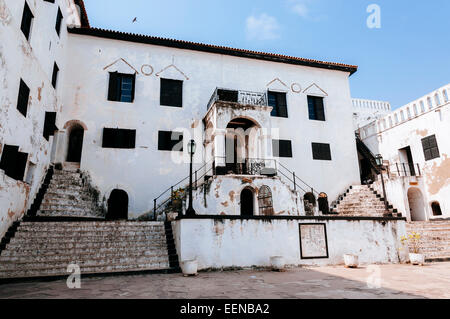 Le château d'Elmina, Ghana. Banque D'Images