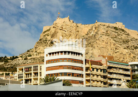Château de Santa Barbara (Castillo de Santa Barbara) Alicante Espagne Banque D'Images