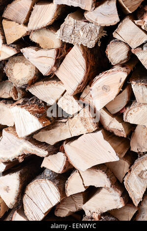 Un tas de bois de sciage. Focus sélectif. Banque D'Images