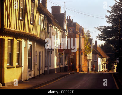 Le pub Kings Head, Bildeston. Suffolk. Angleterre, Royaume-Uni. Vers les années 1990 Banque D'Images