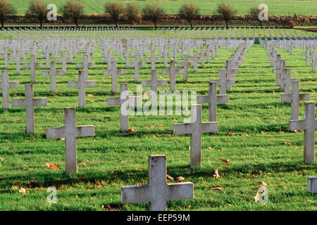 Cimetière de soldats français de la Première Guerre mondiale en 1 Dorma Banque D'Images