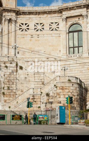 La prévoyance de l'Castello bâtiment historique, la vieille ville de Cagliari, Sardaigne, Italie Banque D'Images