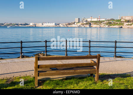 Brise-lames Mount Batten plymouth Devon, Angleterre Angleterre Europe Banque D'Images