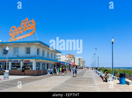 La promenade à Rehoboth Beach, comté du Sussex, dans le Delaware, Etats-Unis Banque D'Images