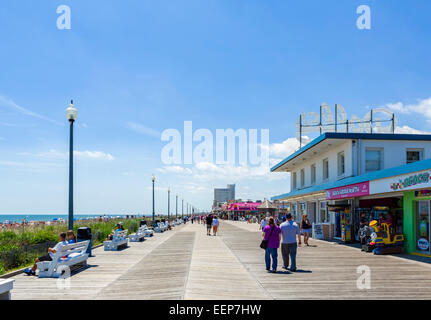 La promenade à Rehoboth Beach, comté du Sussex, dans le Delaware, Etats-Unis Banque D'Images