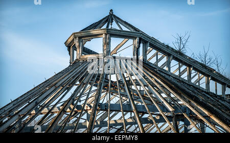 En bois de style victorien à effet de pans de la ruine. Banque D'Images