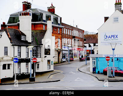 Newhaven High Street East Sussex Royaume-Uni Banque D'Images