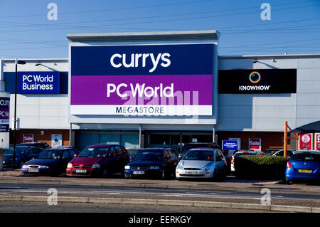 Currys Pc World Mega store, Newport Road, Cardiff, Pays de Galles, Royaume-Uni. Banque D'Images