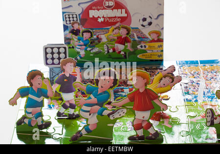 Grafix Mon premier Football 3D puzzle avec support des chiffres et des morceaux Banque D'Images