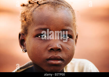 Portrait d'une jeune fille burkinabé. Burkina Faso Banque D'Images