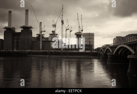 Réaménagement de Battersea Power Station, Battersea, Londres, Angleterre Banque D'Images