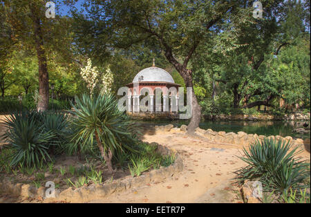 Séville - La maison d'été parc Maria Luisa Banque D'Images