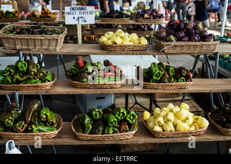 Farmer's Market , marché hebdomadaire de Chattanooga, marché d'été Banque D'Images