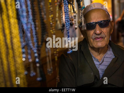 Le vieil homme, kurde, Kurdistan, Iraq Koya Banque D'Images