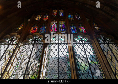 Intérieur de la cathédrale de Worcester Banque D'Images