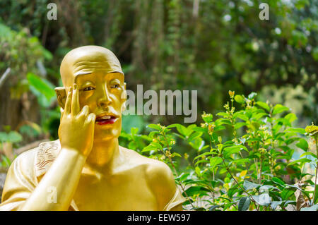 10 000 Bouddhas Monastery, Hong Kong, Chine Banque D'Images