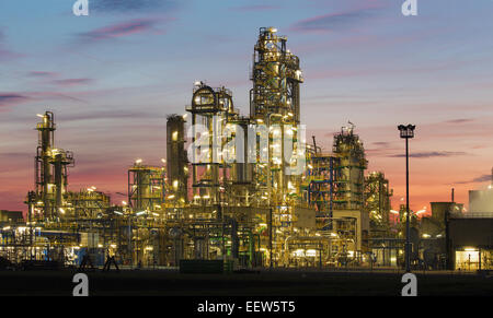 Raffinerie de pétrole en Autriche Schwechat Banque D'Images