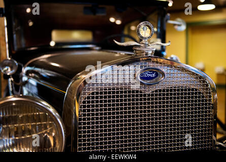 1930 Ford modèle 'A' vue de face closeup détail Banque D'Images