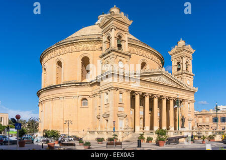 Église de Santa Marija Assunta dôme de Mosta Mosta Malte Rotonde Pjazza eu Europe Banque D'Images