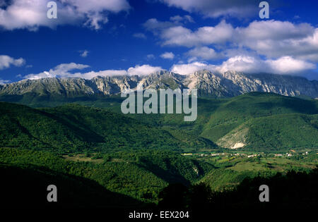 Italie, Abruzzes, Parc régional Sirente Velino, Mont Velino Banque D'Images