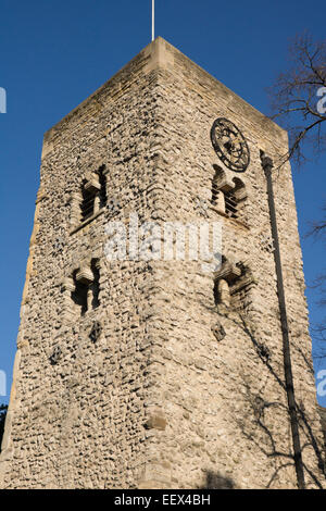 Ville Oxford historique dans l'Oxfordshire England UK Le Saxon Tour St Michael North Gate Banque D'Images