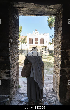 Le 17e siècle église Sainte Marie de Sion, Axum, Ethiopie Banque D'Images