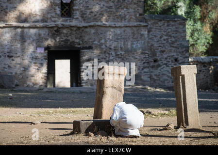 Le 17e siècle église Sainte Marie de Sion, Axum, Ethiopie Banque D'Images