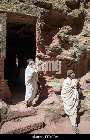 St George's Church à Lalibela, Ethiopie, est un site du patrimoine mondial de l'UNESCO Banque D'Images