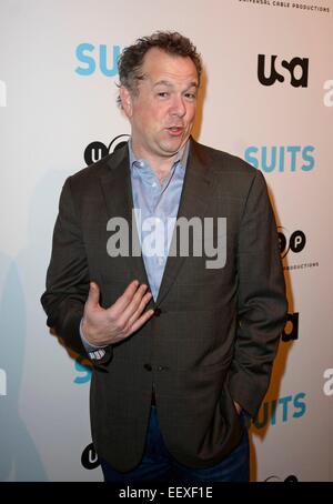 New York, NY, USA. 22 janvier, 2015. David Costabile aux arrivées de USA Network présente : DERRIÈRE L'objectif : un aperçu de poursuites, 402 West 13th Street, New York, NY, 22 janvier 2015. Credit : Derek Storm/Everett Collection/Alamy Live News Banque D'Images