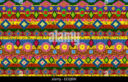 Le modèle pour l'art traditionnel national ukrainien shirt ('Vyshivanka"), inspirée par des fleurs d'été. Solide à la main Banque D'Images