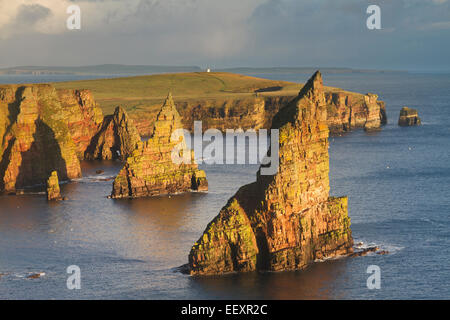 Caithness, Dunscansby les piles de la mer Banque D'Images