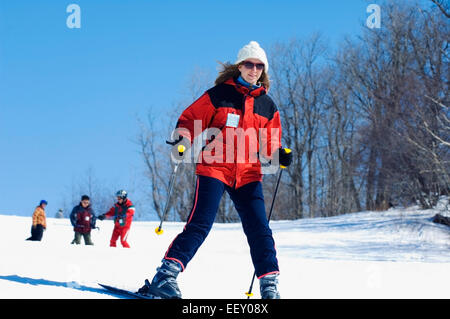 Skieuse Banque D'Images