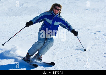 Skieuse Banque D'Images