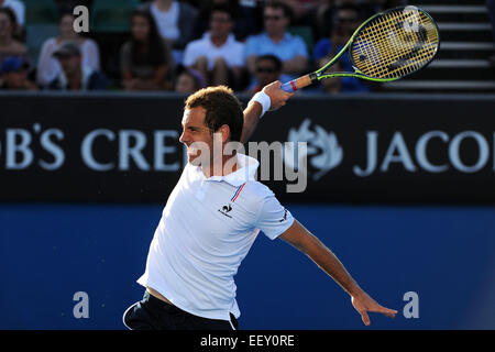 Melbourne, Australie. 23 Jan, 2015. Open de tennis d'Australie, jour 5 matches. Richard Gasquet (FRA) : Action de Crédit Plus Sport/Alamy Live News Banque D'Images