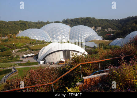 Septembre 2014 Le projet Eden près de St Austell, Cornwall. Pic Mike Walker, Mike Walker Images Banque D'Images