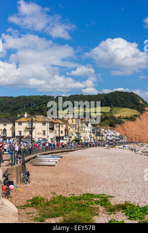 La ville de Sidmouth, l'est du Devon, England, UK en été Banque D'Images