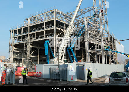 Ben Ainslie Racing AC en construction Portsmouth Hampshire UK Banque D'Images